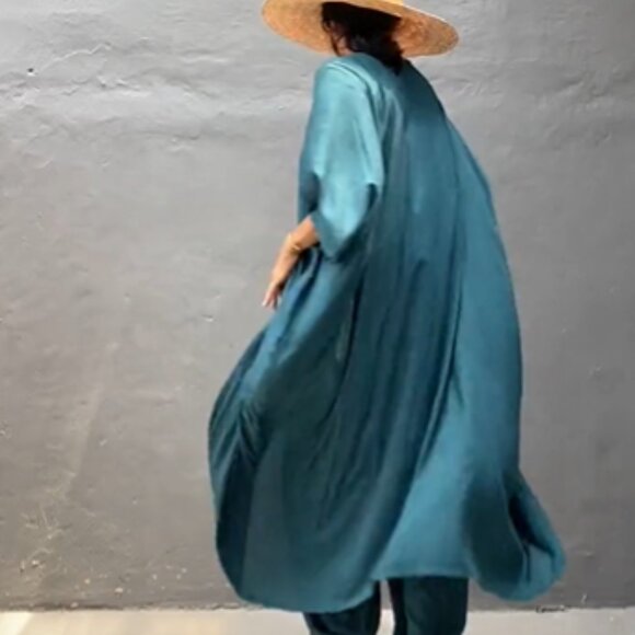 STYLE PARK - 4PCS KIMONO SET w/ALADDIN PANTS, BAG & BELT - ONE SIZE - Picture 4 of 10